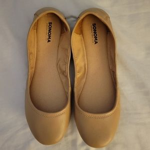 Sonoma Nude Ballet Flats, size 9